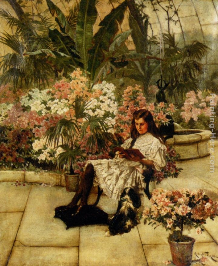 Arthur Wardle In The Conservatory
